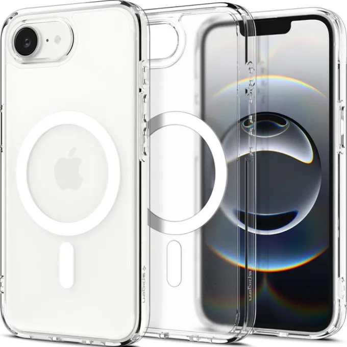 ETUI SPIGEN IPHONE 17E / 16E ULTRA HYBRID MAG MAGSAFE FROST WHITE