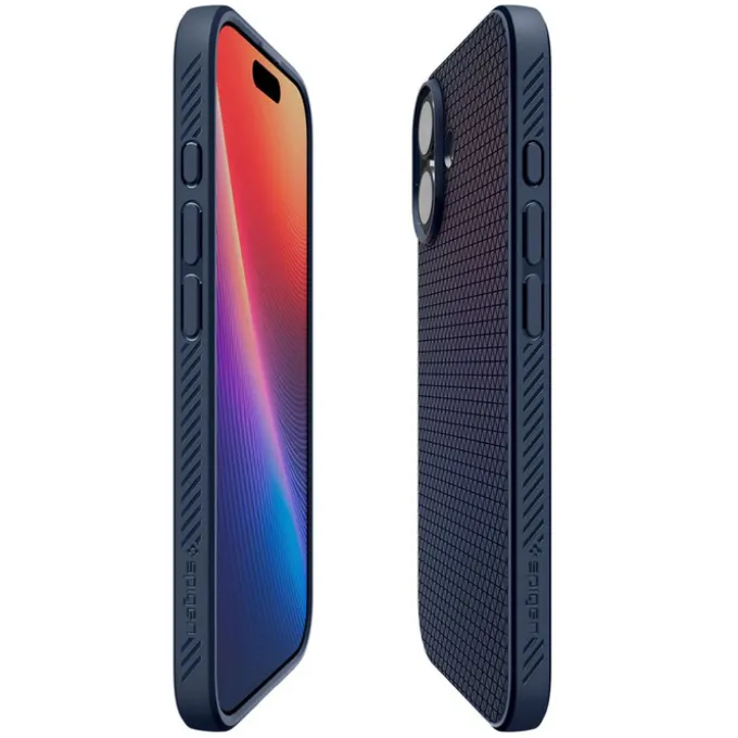 ETUI SPIGEN IPHONE 17 LIQUID AIR NAVY BLUE