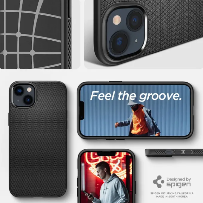 Etui SPIGEN iPhone 14 Liquid Air Matte Black Case