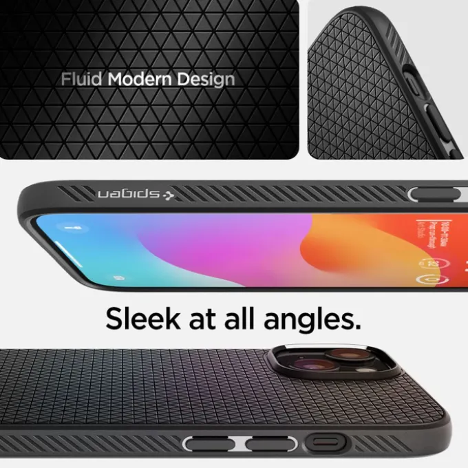 Etui SPIGEN iPhone 15 Liquid Air Matte Black Case
