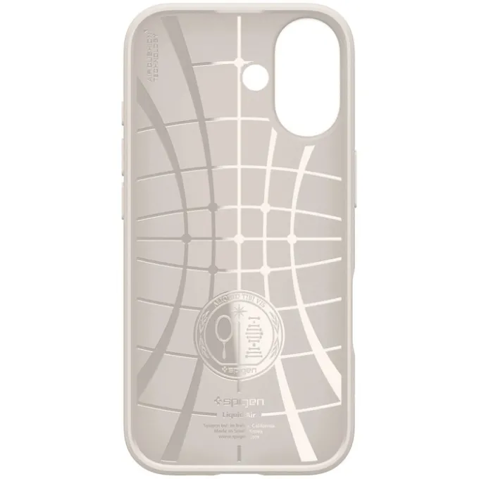 ETUI SPIGEN IPHONE 17 LIQUID AIR NATURAL TITANIUM