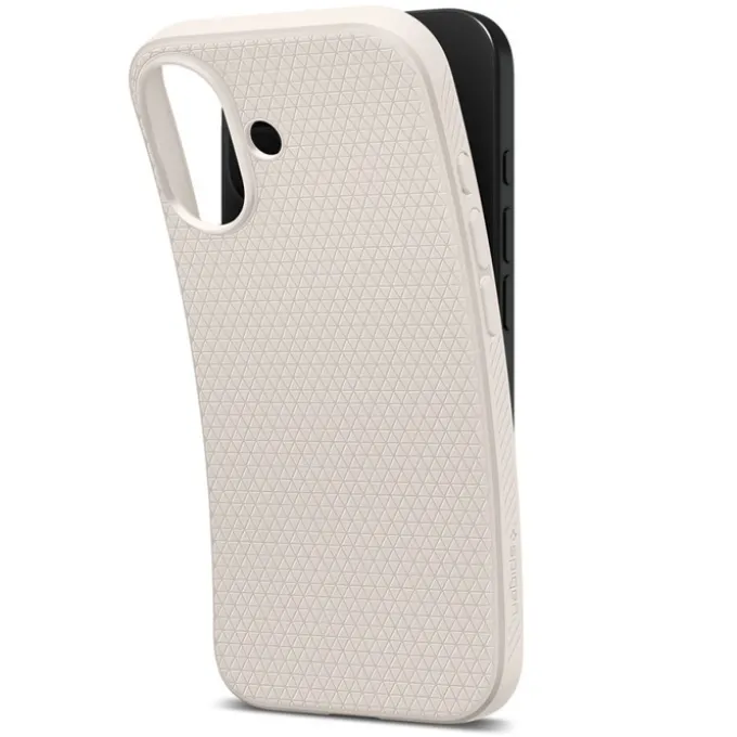 ETUI SPIGEN IPHONE 17 LIQUID AIR NATURAL TITANIUM