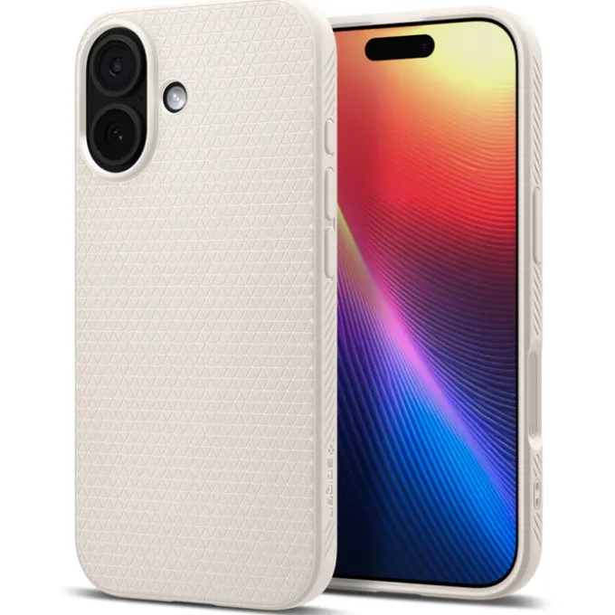 ETUI SPIGEN IPHONE 17 LIQUID AIR NATURAL TITANIUM