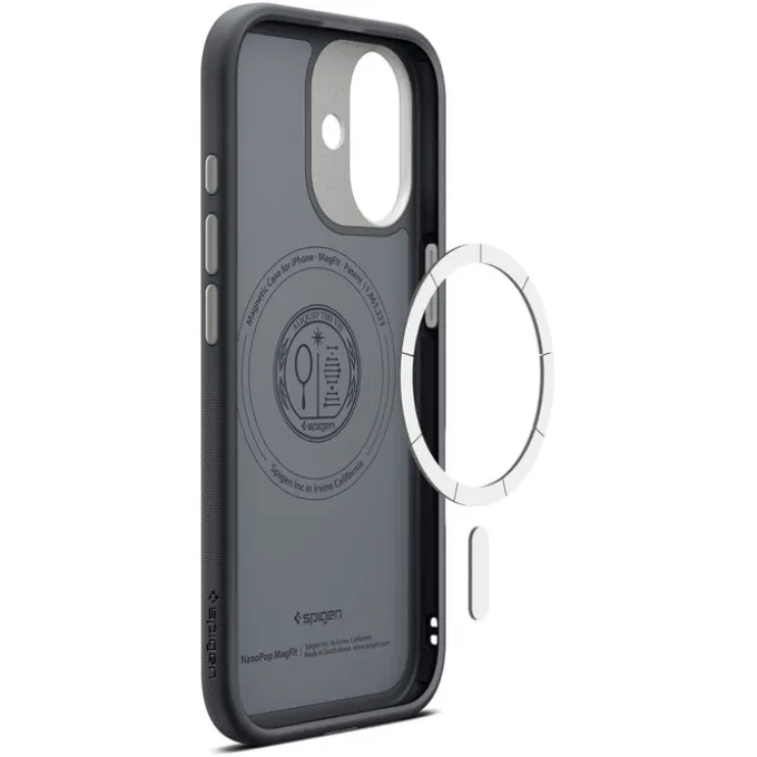 ETUI SPIGEN IPHONE 17 NANO POP MAG MAGSAFE BLACK SESAME