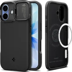 ETUI SPIGEN IPHONE 17 OPTIK ARMOR MAG MAGSAFE BLACK