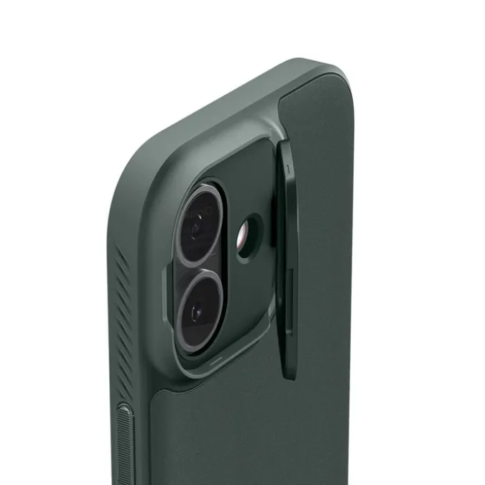 ETUI SPIGEN IPHONE 17 OPTIK ARMOR MAG MAGSAFE ABYSS GREEN