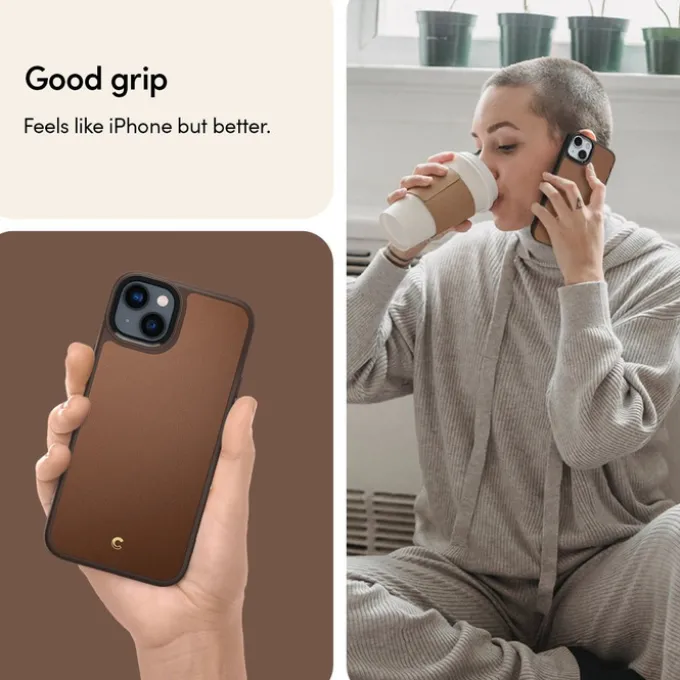 Etui Spigen iPhone 14 Plus Cyrill Kajuk Mag Magsafe Saddle Brown