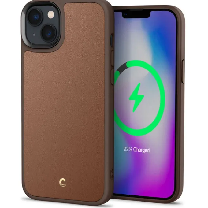 Etui Spigen iPhone 14 Plus Cyrill Kajuk Mag Magsafe Saddle Brown