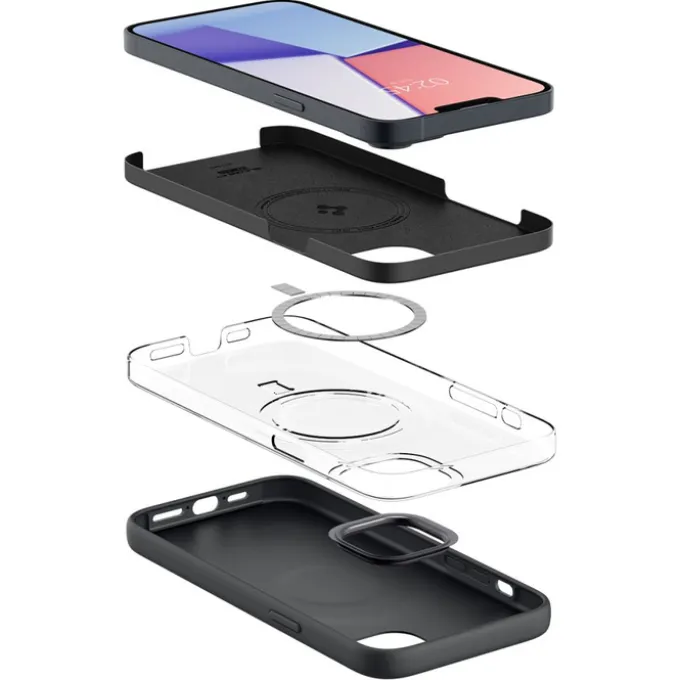Etui Spigen iPhone 14 Plus Silicone Fit Mag Magsafe Black