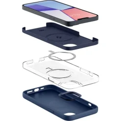 Etui Spigen iPhone 14 Plus Silicone Fit Mag Magsafe Navy Blue