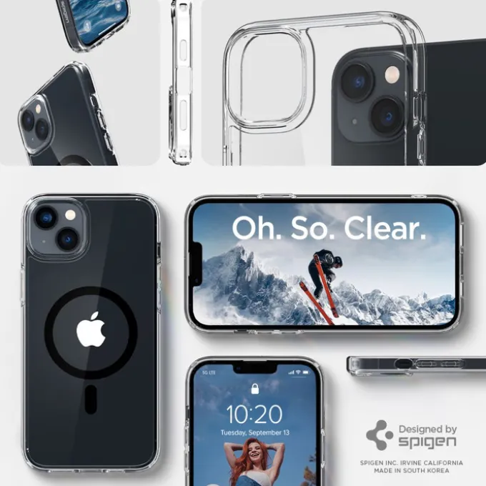 Etui Spigen iPhone 14 Plus Ultra Hybrid Mag Magsafe Black Czarny Case