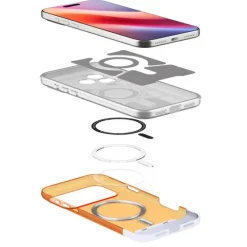 ETUI SPIGEN IPHONE 17 PRO CLASSIC C1 MAG MAGSAFE TANGERINE