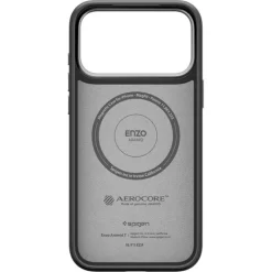 ETUI SPIGEN IPHONE 17 PRO ENZO ARAMID ”T” MAG MAGSAFE BLACK/SILVER