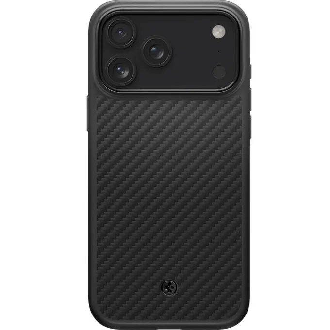 ETUI SPIGEN IPHONE 17 PRO ENZO ARAMID ”T” MAG MAGSAFE CZARNE