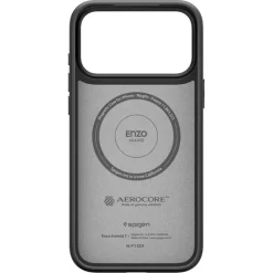 ETUI SPIGEN IPHONE 17 PRO ENZO ARAMID ”T” MAG MAGSAFE CZARNE