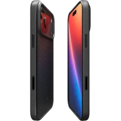 ETUI SPIGEN IPHONE 17 PRO ENZO ARAMID ”T” MAG MAGSAFE CZARNE