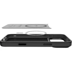 ETUI SPIGEN IPHONE 17 PRO ENZO ARAMID ”T” MAG MAGSAFE CZARNE