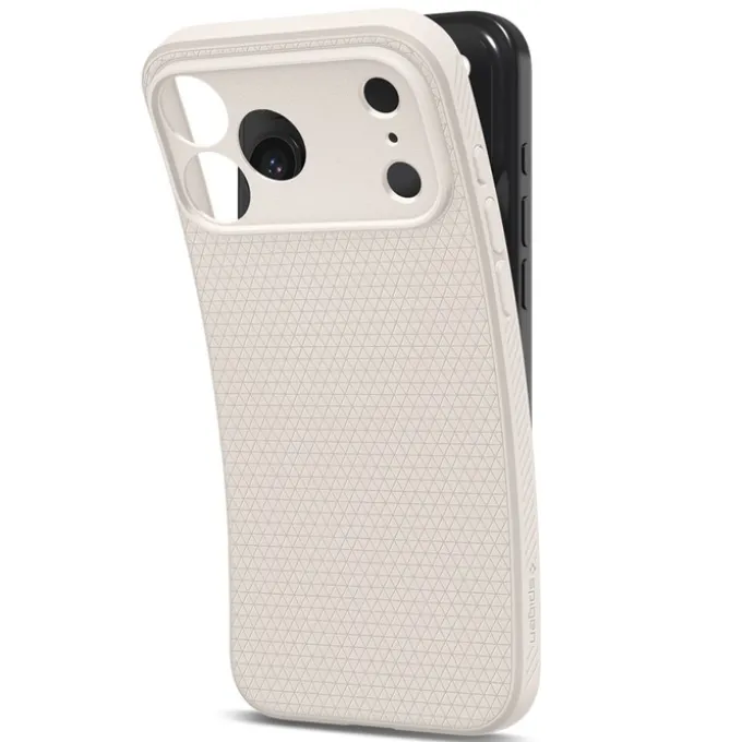 ETUI SPIGEN IPHONE 17 PRO LIQUID AIR NATURAL TITANIUM