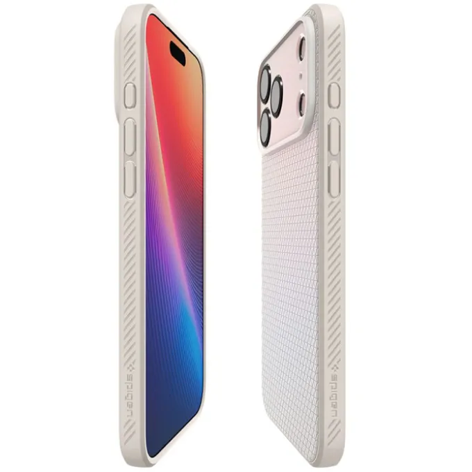 ETUI SPIGEN IPHONE 17 PRO LIQUID AIR NATURAL TITANIUM