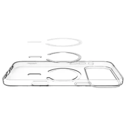 ETUI SPIGEN IPHONE 17 PRO LIQUID CRYSTAL MAG MAGSAFE CLEAR/WHITE