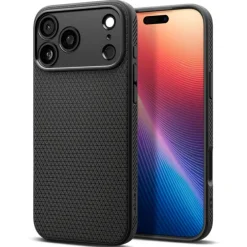 ETUI SPIGEN IPHONE 17 PRO LIQUID AIR MATTE BLACK