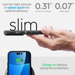 Etui SPIGEN iPhone 14 Pro Liquid Air Matte Black Case