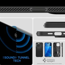 Etui SPIGEN iPhone 14 Pro Liquid Air Matte Black Case