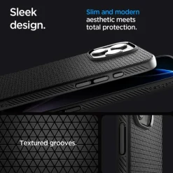 ETUI SPIGEN IPHONE 16 PRO LIQUID AIR ”T” MAG MAGSAFE MATTE CZARNE
