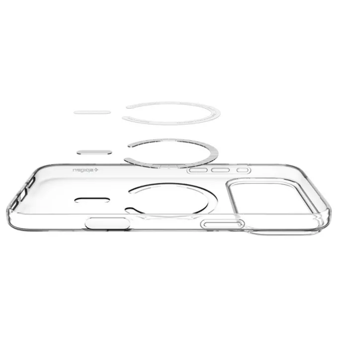 ETUI SPIGEN IPHONE 17 PRO MAX LIQUID CRYSTAL MAG MAGSAFE CLEAR/WHITE