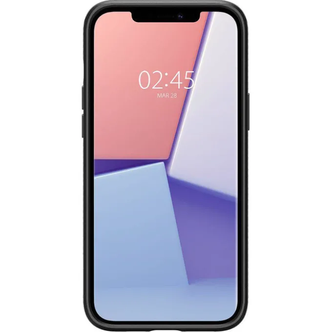 Etui SPIGEN iPhone 12 Pro Max Liquid Air Matte Black Czarne Case
