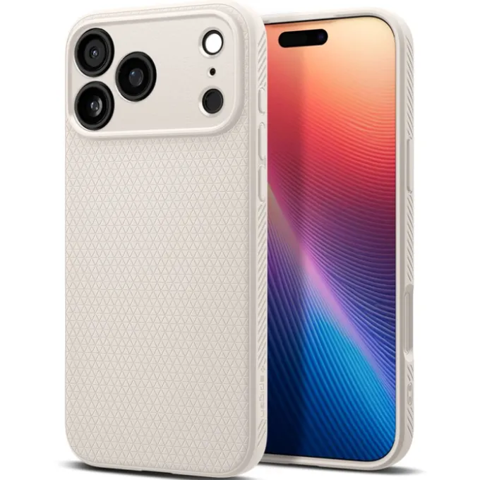 ETUI SPIGEN IPHONE 17 PRO MAX LIQUID AIR NATURAL TITANIUM