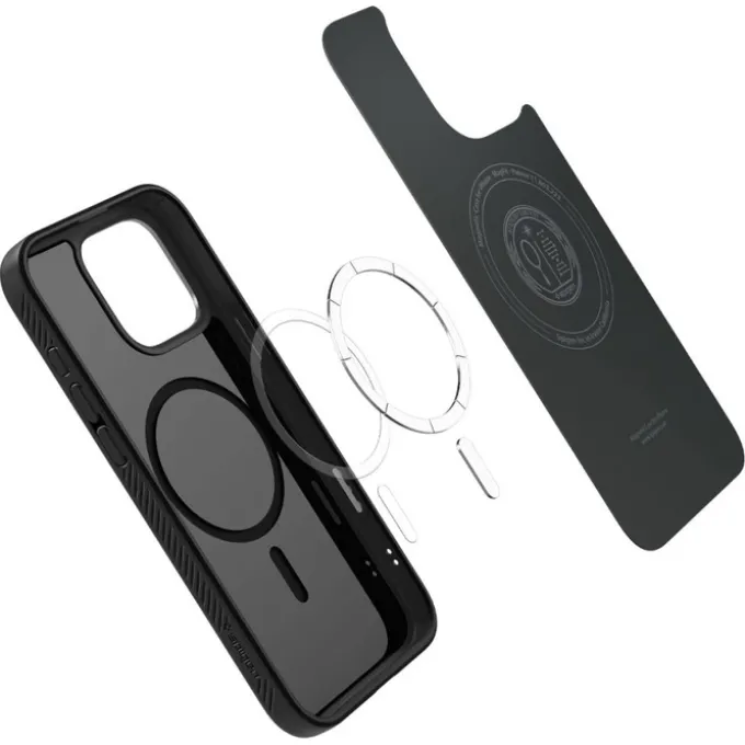 ETUI SPIGEN IPHONE 16 PRO MAX LIQUID AIR ”T” MAG MAGSAFE MATOWE CZARNE