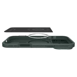 ETUI SPIGEN IPHONE 17 PRO MAX OPTIK ARMOR MAG MAGSAFE ABYSS GREEN