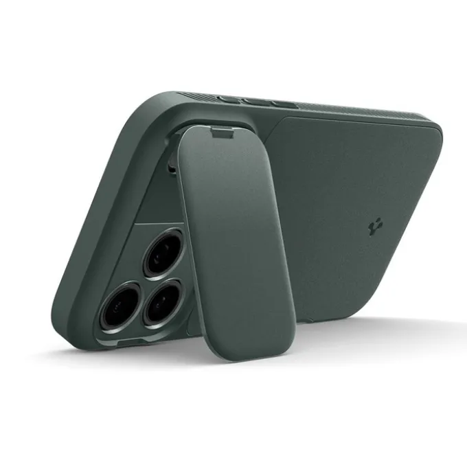 ETUI SPIGEN IPHONE 17 PRO MAX OPTIK ARMOR MAG MAGSAFE ABYSS GREEN