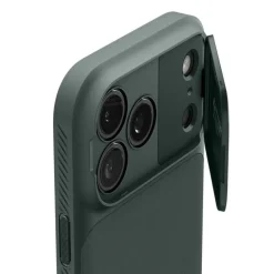 ETUI SPIGEN IPHONE 17 PRO MAX OPTIK ARMOR MAG MAGSAFE ABYSS GREEN
