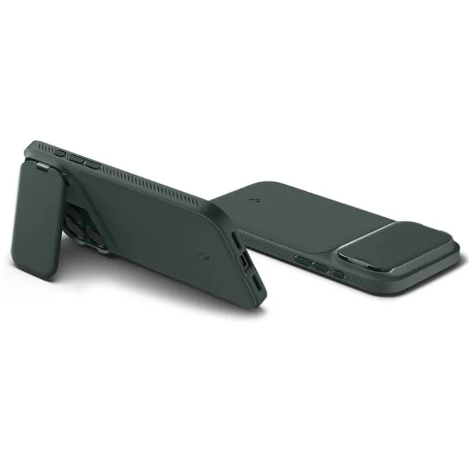 ETUI SPIGEN IPHONE 17 PRO MAX OPTIK ARMOR MAG MAGSAFE ABYSS GREEN