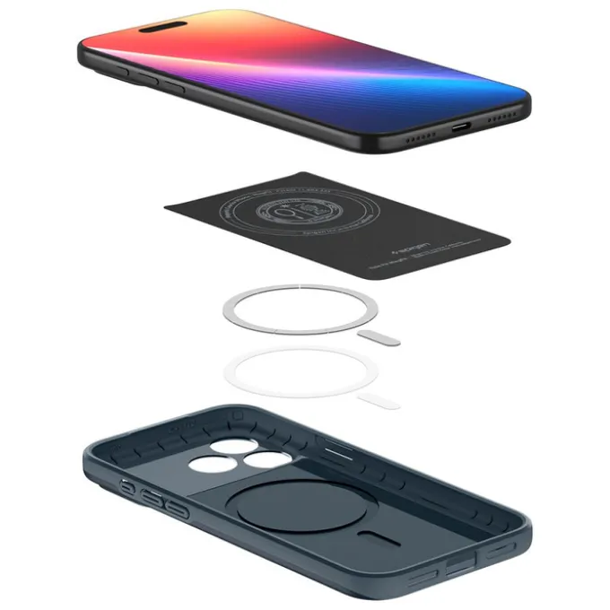 ETUI SPIGEN IPHONE 17 PRO MAX THIN FIT MAG MAGSAFE METAL SLATE