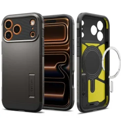 ETUI SPIGEN IPHONE 17 PRO MAX TOUGH ARMOR ”T” MAG MAGSAFE GUNMETAL