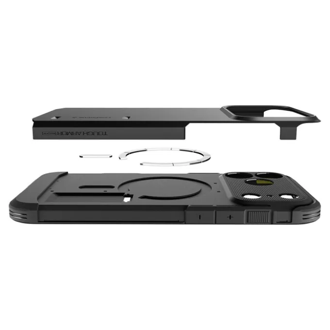 ETUI SPIGEN IPHONE 17 PRO MAX TOUGH ARMOR ”T” MAG MAGSAFE GUNMETAL