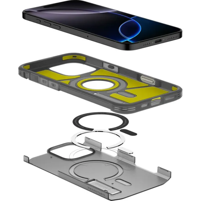 ETUI SPIGEN IPHONE 16 PRO MAX TOUGH ARMOR ”T” MAG MAGSAFE FROST BLACK