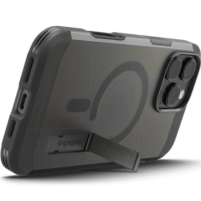 ETUI SPIGEN IPHONE 16 PRO MAX TOUGH ARMOR ”T” MAG MAGSAFE FROST BLACK