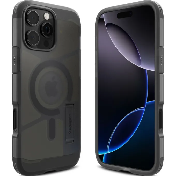 ETUI SPIGEN IPHONE 16 PRO MAX TOUGH ARMOR ”T” MAG MAGSAFE FROST BLACK