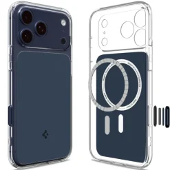ETUI SPIGEN IPHONE 17 PRO MAX ULTRA HYBRID ”T” MAG MAGSAFE MATTE BLUE