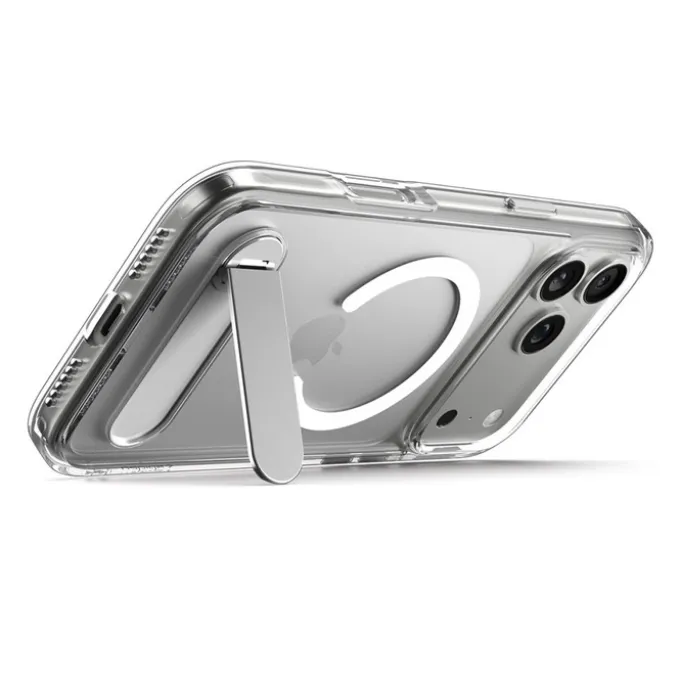 ETUI SPIGEN IPHONE 17 PRO MAX ULTRA HYBRID ”S” MAG MAGSAFE PRZEZROCZYSTE/BIAŁE