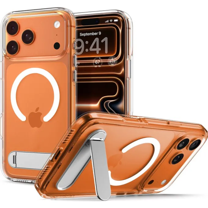 ETUI SPIGEN IPHONE 17 PRO MAX ULTRA HYBRID ”S” MAG MAGSAFE PRZEZROCZYSTE/BIAŁE