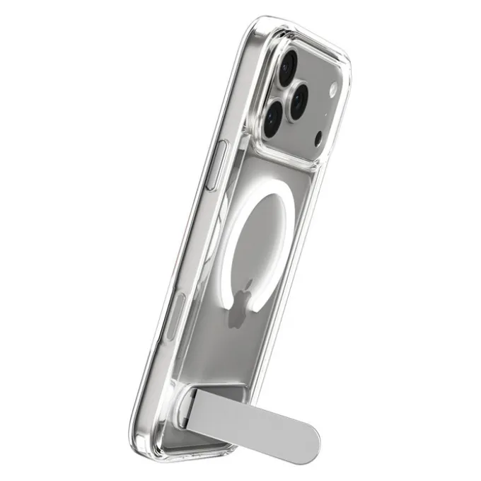 ETUI SPIGEN IPHONE 17 PRO MAX ULTRA HYBRID ”S” MAG MAGSAFE PRZEZROCZYSTE/BIAŁE