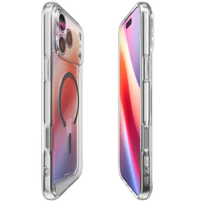 ETUI SPIGEN IPHONE 17 PRO MAX ULTRA HYBRID MAG MAGSAFE CLEAR/GRAPHITE