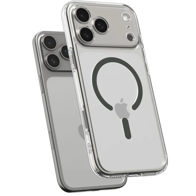 ETUI SPIGEN IPHONE 17 PRO MAX ULTRA HYBRID MAG MAGSAFE CLEAR/GRAPHITE