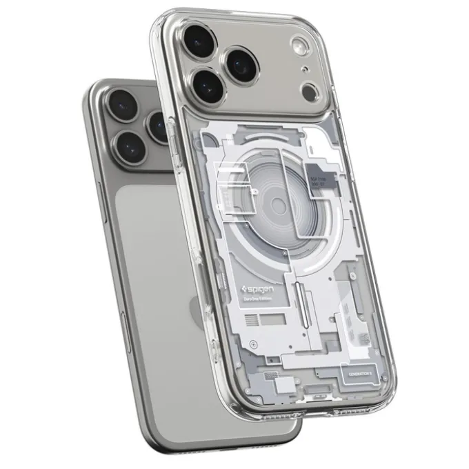 ETUI SPIGEN IPHONE 17 PRO MAX ULTRA HYBRID MAG MAGSAFE ZERO ONE WHITE