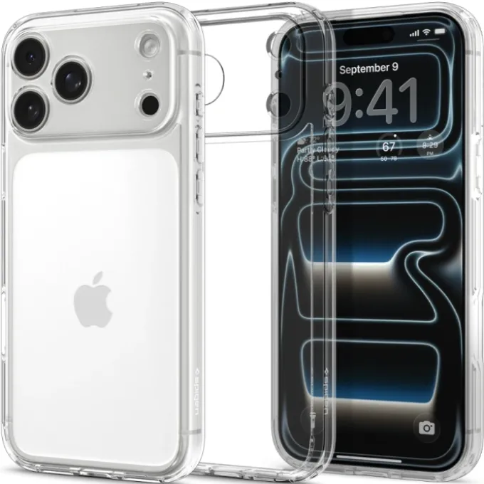ETUI SPIGEN IPHONE 17 PRO MAX ULTRA HYBRID CRYSTAL CLEAR